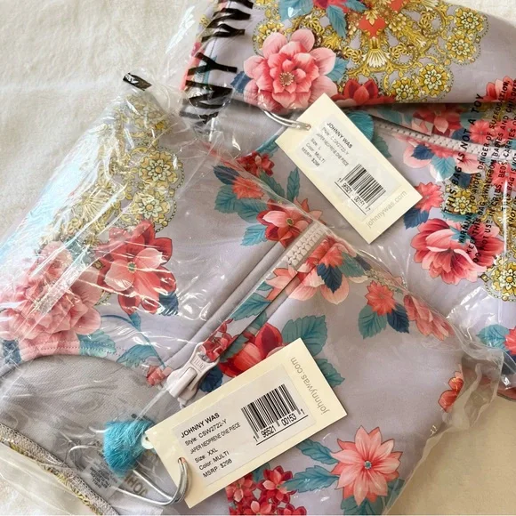 Johnny Was Japer Neoprene One Piece Swimsuit - Picture 10 of 10